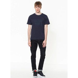 Calvin Klein pánské tmavě modré tričko Texture - L (402)